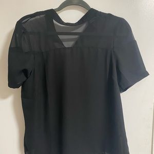 ASOS BLACK SHIRT WITH MESH TOP